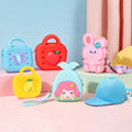 Hot Sale Kawaii Cartoon Silicone Kids Handbag DIY Charms Mini Crossbody Coin Purse Custom Logo BPA Free for Girls Birthday Gift MegaBDM