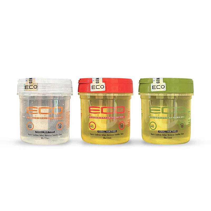 New Arrival Promotion Natural Trending Eco Styling Gel Wholesale Price Private Label Edge Control 236ml Hair Styling Gel