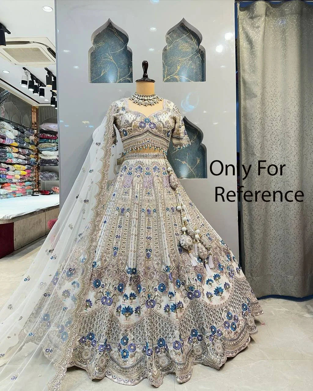 Exceptional Quality Designer 4 Meter Flared Lehenga Choli Sequins Cut Work Satin Silk Latest New Traditional Bridal Partywear MegaBDM