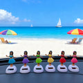 Promotion Toy Car Dashboard Hawaii Girl Solar Powered Dancing Swinging Figure Toy Home Table Decor MegaBDM