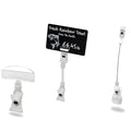 Plastic POP Clips Sign Stand Holder on Table