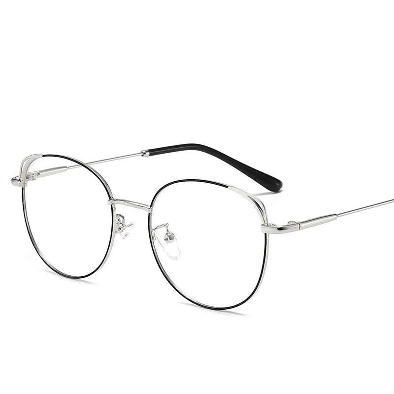 Minimalist Wire Rim Irregular Eyewear Curved Soft Rubber Temple Light Weight Design MegaBDM