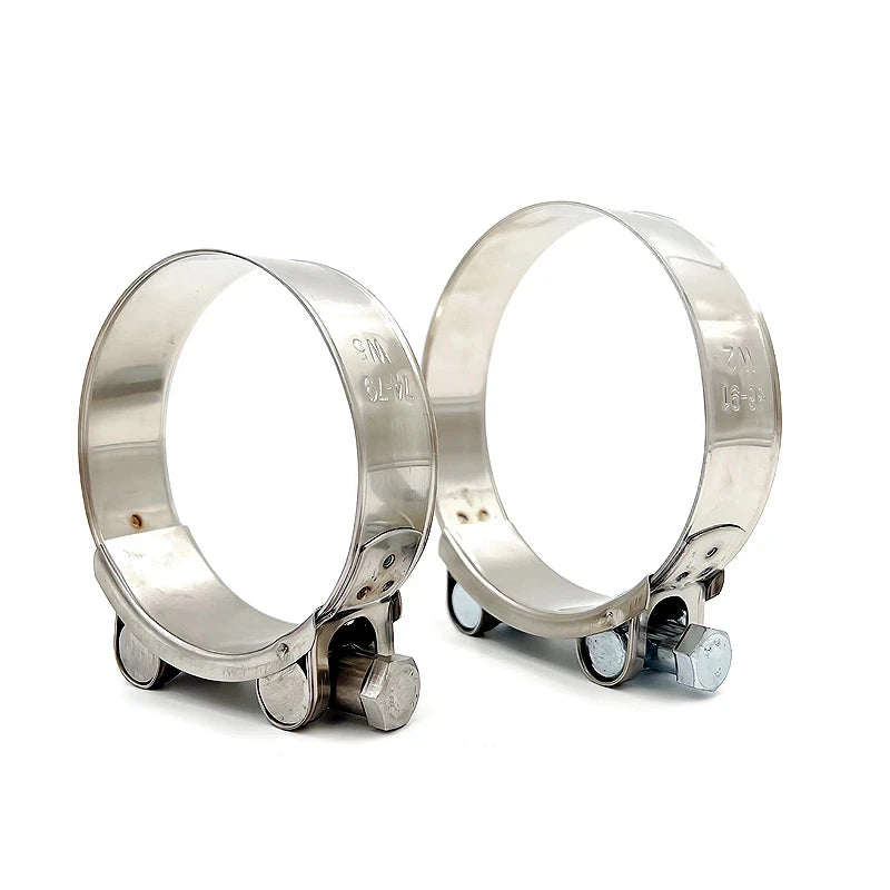 Stainless Steel Double Bolts and Double Bands Super Hose Clamp
