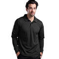 OEM custom logo embroidery printed design Cross-border running men's outdoor quick-drying workwear  long sleeves polo t shirt