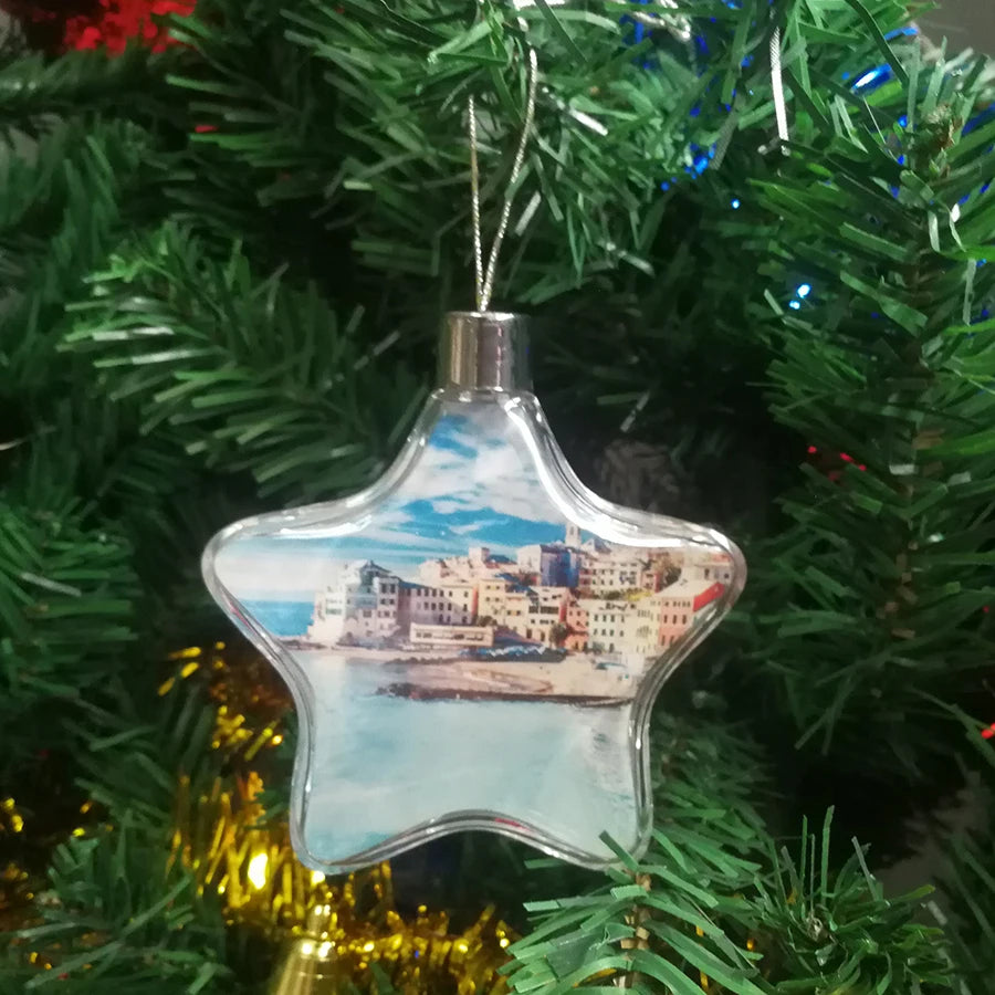 Topjlh Sublimation Plastic Christmas Ornament Ball Colorful Shatterproof Christmas Decor for Festive Tree/Home Decor