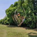 Manufacturer Wholesale New Design 10 Inch Stainless Steel Wind Spinners Garden Decor