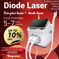 2 in 1 808NM Ice Handle Diode Laser Permanent Hair Removal Q Switched Picosecond Portable Picosecond Tattoo Machine 4000W
