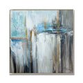 Hand Painted Abstract Artwork Texture Wall Art Modern Decor Canvas Painting With Frame for Home Decor