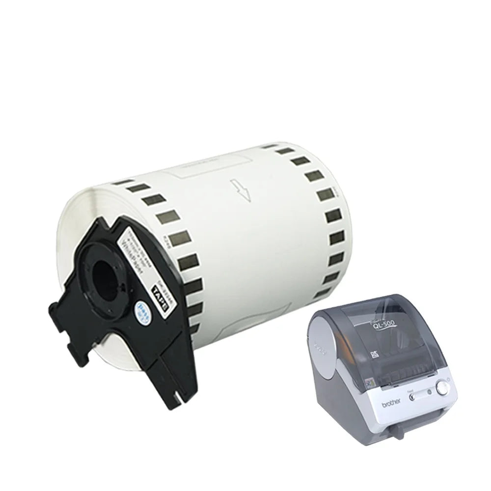 Tatrix DK22246 103mm*30.48m Black on White Shipping Label Thermal Paper Shipping Label Roll DK-22246 DK22246 for Brother Printer