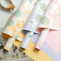 Recyclable & Eco-Friendly Printed Flower Wrapping Paper Waterproof Paper Sheets for Bouquet Flower Wrapping MegaBDM