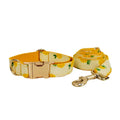 2026 Wholesale Dog Collar Leash Pet Accessories Yellow Pineapple Design Custom Print Pattern and Logo Pet Manufacturer Supplier