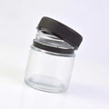 Custom Colored Glass Jar with Tamper-Evident Band and Plastic/Aluminum Cap Food Grade Airtight Sealed Storage Jar for Candy