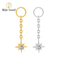 Right Grand ASTM F136 Titanium Dangle Star Charm Earring Drop Chain Celestial Cartilage Helix Lobe Conch Clicker Connector MegaBDM