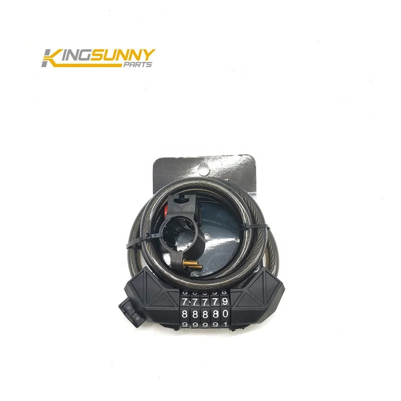 Bicycle Accessories Anti-Thief Steel Chain Folding Lock for Ebike Moutain Bike Digital Password Code Security Spare Parts