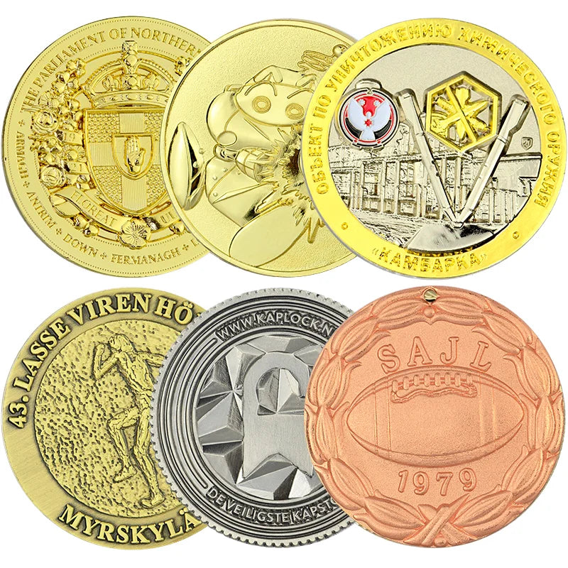 Factory Direct Custom 2D 3D Metal Zinc Alloy Enamel Challenge Coin Gold Silver Souvenir Commemorative Coin for Collection Gift MegaBDM