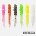 Artificial Freshwater Nearshore Top Water 3.5cm 0.3g TPE Floating Fishing Lure Worm Bait Soft Lures for Perch Fishing