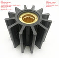 KINKI BK 0132 Rubber Impeller Replacement for JABSCO 31500-001 DJ Pump 08-17-1201 SP-500  Sea Water Pump Impeller 12 Blades