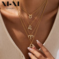 18K Gold Necklace Womens Necklace Stainless Steel Chain Necklace Gold Plated Pendant Necklace Sweatproof Wholesale OEM Supplier MegaBDM
