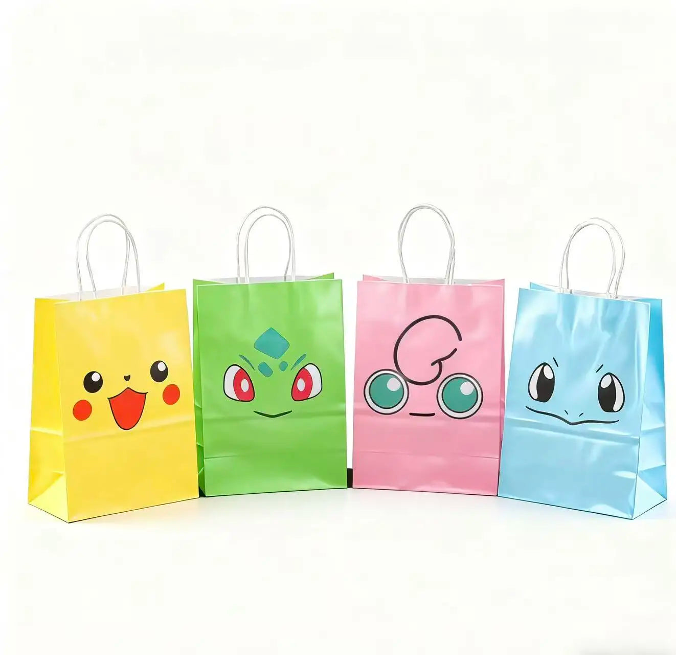 Fashion Personalized Printing Eco Pikachu Theme Cartoon Baby Food Kraft Paper Gift Bags