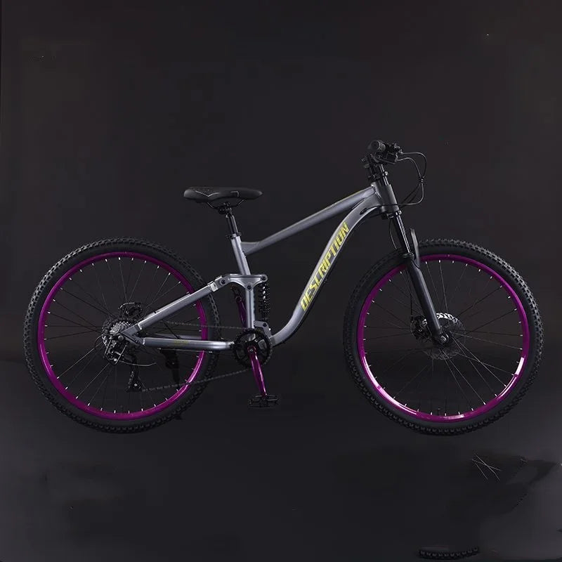 Shocking Absorption Soft Tail 26 27.5 Inch Carbon Steel Mountain Bike Mechanical Disc Brake Mountain Bicycle