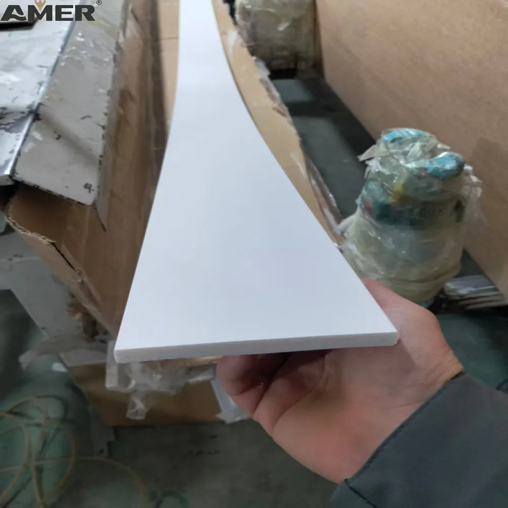 Amer Durable Polystyrene Skirting Contemporary Profile Baseboard Skirting for Home Interiors