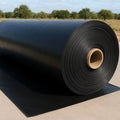 High Quality LDPE HDPE Black Smooth Anti-UV 1.0m 1.5mm Geomembrane Dam Liner for Fish Pond Shrimp Farm Landfill and River Bank MegaBDM