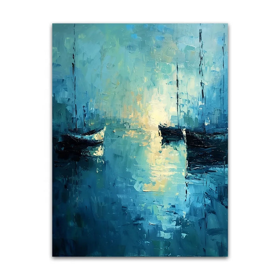 Wholesale Hot Sell Modern Thick Oil Texture Impressionism Acrylic Hand-painted Texture Wall Art Style of Monet