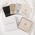 PUPPYSEW Wholesale White PU Leather Jewelry Pouch Bag  Jewelry Packaging Bag With Sanp Button Necklacering Pouch  With logo