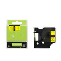Tatrix 9mm Black on Yellow Compatible Label Tape Cartridge 18431 for DYMO Label Printer D1-500TS