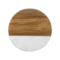 Natural Round New Design Wood Heat Insulation Pad Tableware Marble Cup Coaster for Drink