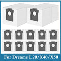 Dust Bags For Dreame L20/X40/X50 Ultra Complete, L10s/L10/L40s/L10s Pro/L40/L50 Ultra, for Mova E30 Ultra/P50 Pro Ultra Parts