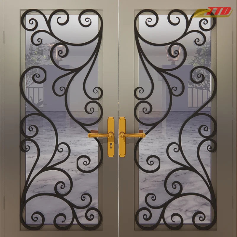 Modern Durable Iron Main Door Design Manufactured in Vietnam Category for Other Doors