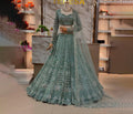 Sea Green Bridal Lehenga Choli Heavy Embroidery Soft Net Winter/Summer Quick Dry Designer Wedding Party Wear Women Reception MegaBDM
