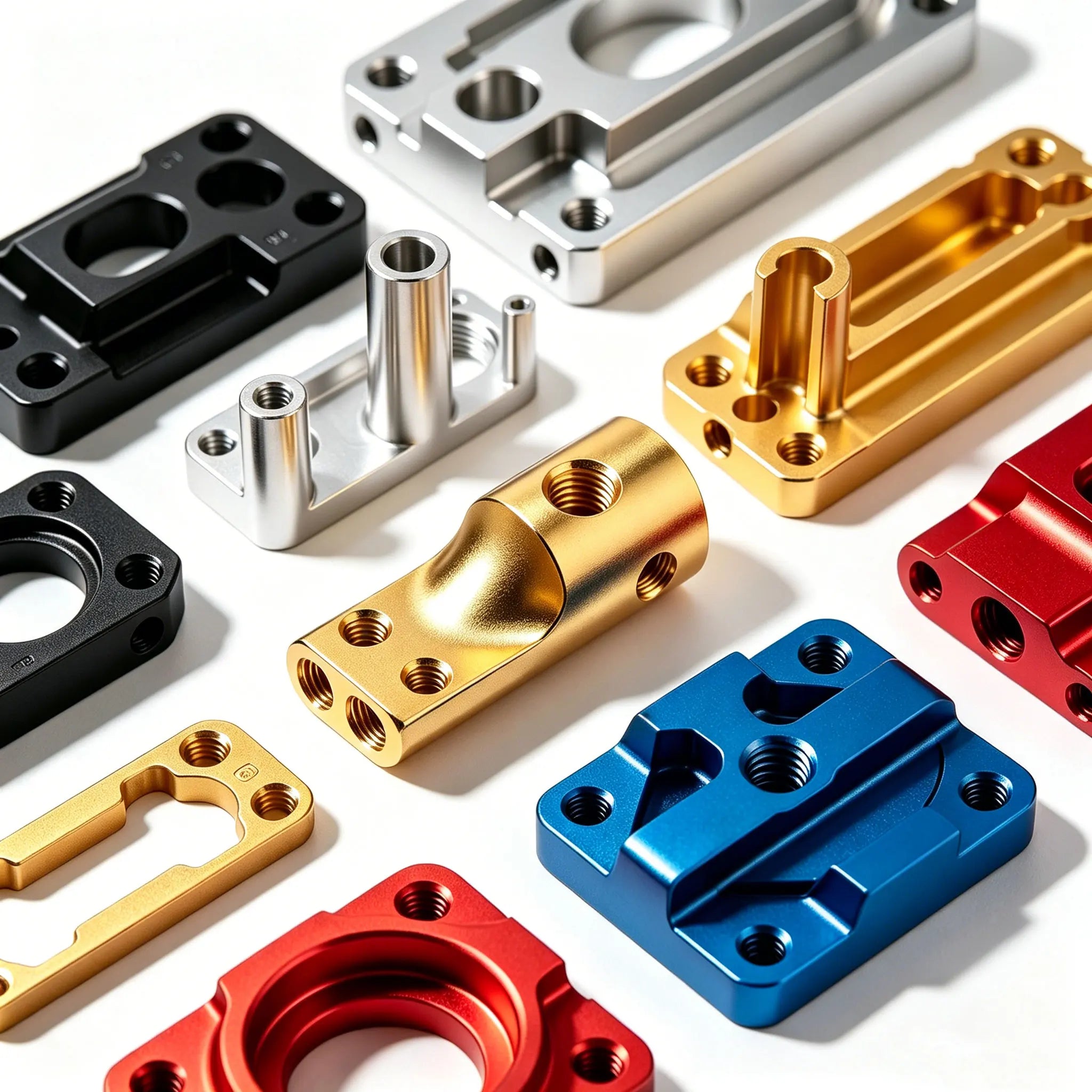 China Factory Custom Color Anodized Precision Aluminum Parts Cnc Machining Anodized Aluminum Mechanical Parts