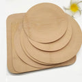 Eco-friendly 7inch 9inch 11inch Bamboo Dinnerware Sets Disposable Bamboo Square Round Plates