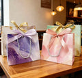 Personalized Fashion Wholesale Normal Ins Marble Art Paper Gift Bag for Valentine's Day Mother's Day Teacher's