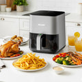 Electric Digital Air Fryer 1450W 5L Oil-Free Touch Control Plastic Air Fryer Oven with Visible Window for Household Use MegaBDM
