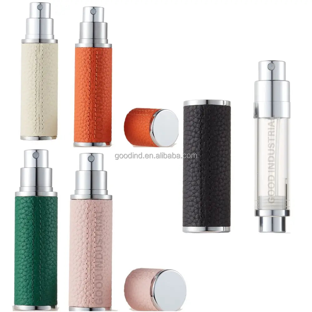 Wholesale 5ml Aluminum Perfume Atomizer Refillable Mini Travel Hot Stamping Pump Sprayer Bottle