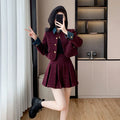 Fall Vintage 2 Piece Set for Women Top And Patchwork Set Clothing Wholesale