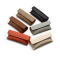 Retro Eyeglasses Box Sunglasses Case Pressure Resistant Simple Leather Glasses Case With Custom LOGO