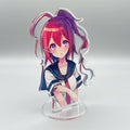 Custom Cute Figure Display Hologram Rainbow Acrylic Liquid Shaker Standee Anime Custom Printed Clear Acrylic Stand