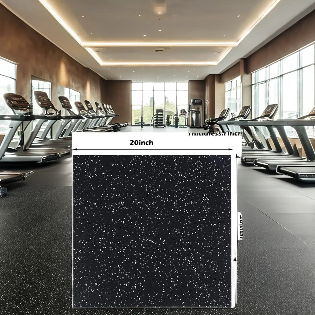 EPDM Rubber Flooring Tiles Anti-Slip for Gym Workshop School Indoor/Outdoor Use