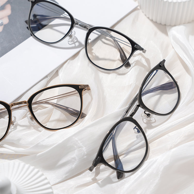 High-Quality Precision Ultra-Thin square Titanium Prescription Frames Lightweight Blue Light Glasses Glasses