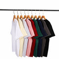China Bangladesh Factory Price OEM Customize Logo Plus Size 200G Cotton Heavyweight Drop Shoulder Unisex Loose Crew Neck T Shirt