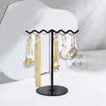 Steel Simple Modern Black Rectangle Small Jewelry Display Storage Rack with Organizing Function for Living Room