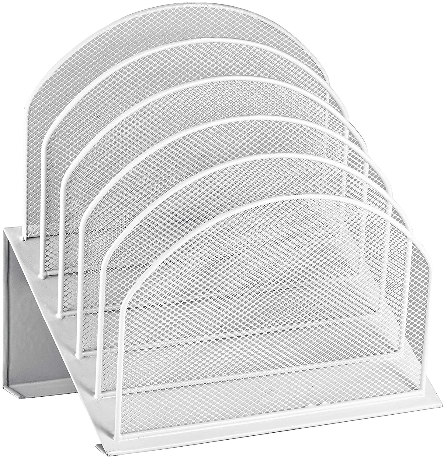 5 Section Office Desktop Document Sorter Desk File Holder the Mesh Collection Inclined File Rack Office Desk Organizer