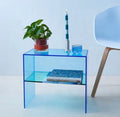 Factory OEM Customized Modern Ins Gradient Color Bedside Table Acrylic Side Table Two-Way Side Table