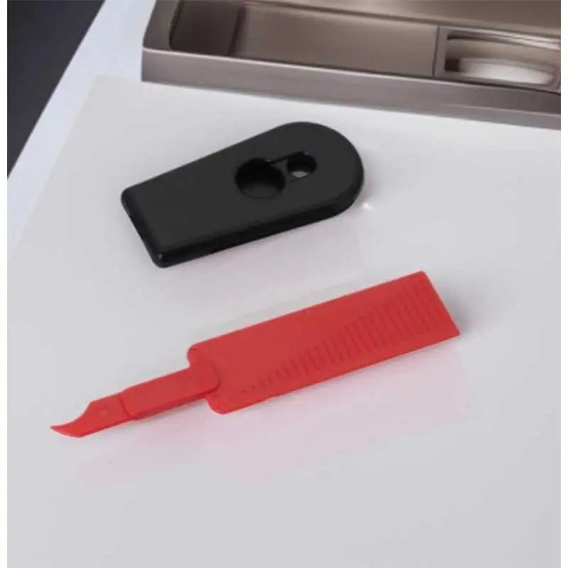 Kitchen Home Deep Face Plastic Easy Clean Tools Grill BBQ Self Sheath Iron Pan Window Cleaning Scraper