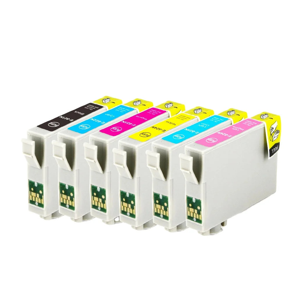 Tatrix T0821 T0822 T0823 T0824 T0825 T0826 Compatible Printer Ink Cartridge for Epson Stylus Photo R290 RX610 MegaBDM