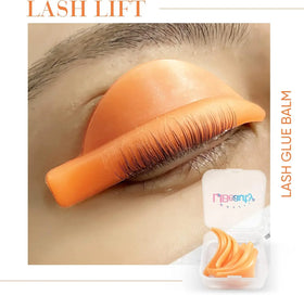 Libeauty Eyelash Perm Pads 10pcs Silicone Lash Lift Shields for Eyelash Perm 5 Size Reusable Soft Lash Lifting Rods